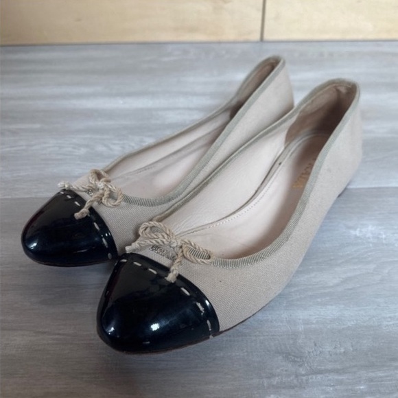 PRADA Canvas Colorblock Pattern flats - Picture 2 of 5
